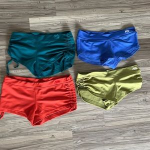 Mika Yoga Wear Women's Athletic Shorts - Teal, Blue, Red, Olive